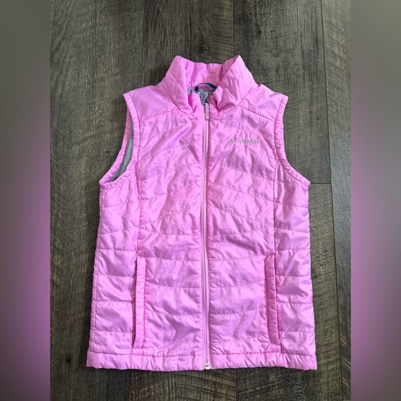 Girls Columbia Pink Vest Omni Heat M - Picture 2 of 7